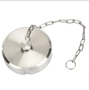 Stainless Steel Sanitary Blank Nut with Chain and Clip DIN11851