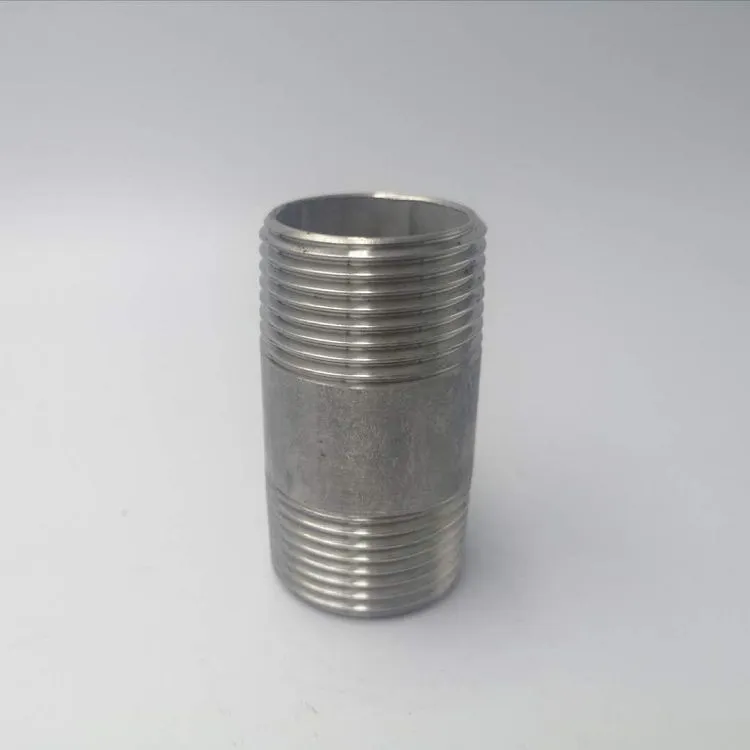 Carbon/Stainless Steel Galvanized/Black Threaded Pipe Nipple/Barrel Nipple