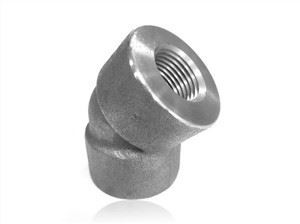 High Pressure Stainless Steel Pipe 45 Degree Threaded Elbows