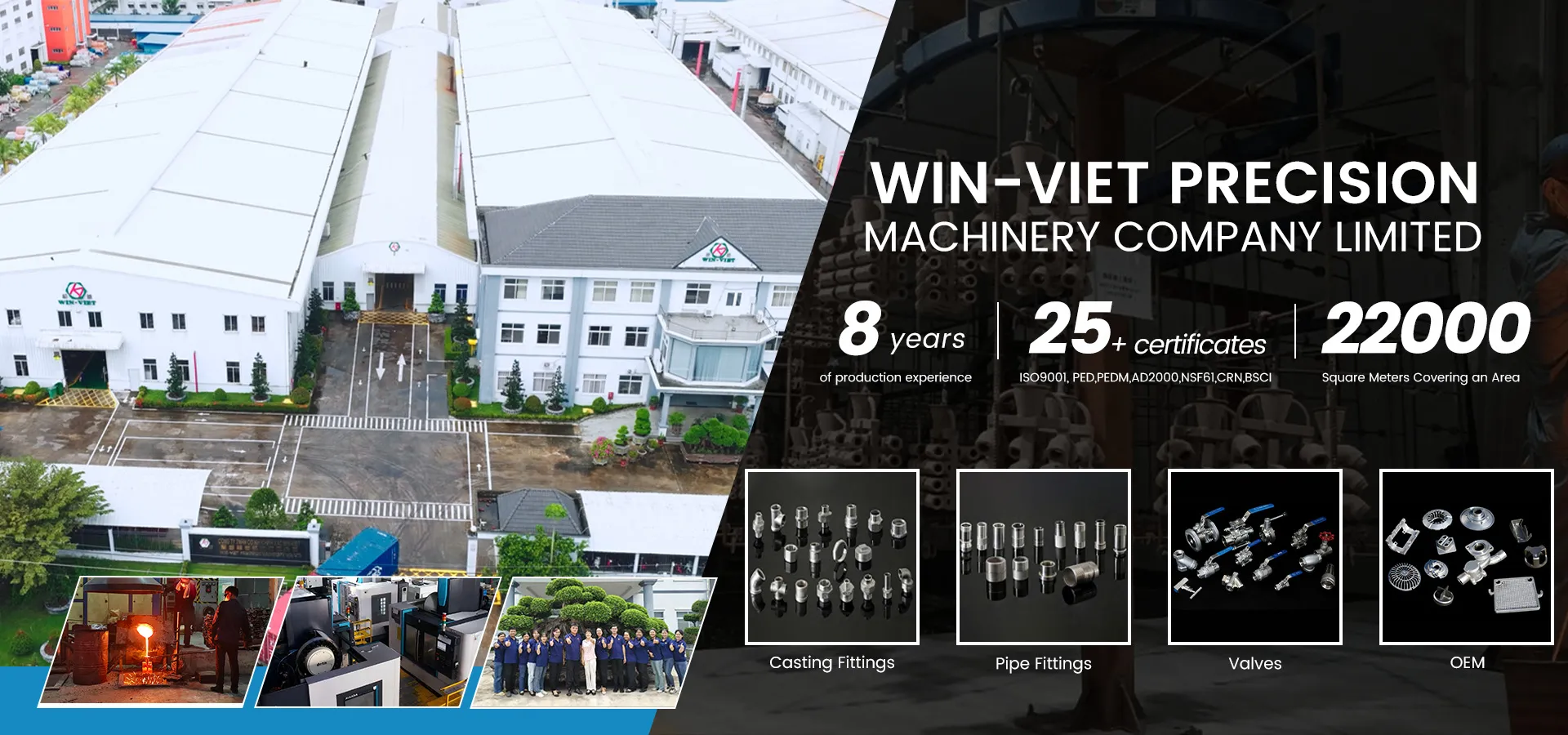 Explore WIN-VIET stainless steel fittings factory